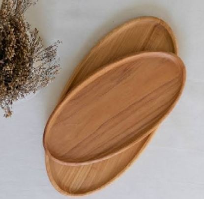 Picture of SHL WOOD OVAL PLATTER 12X6 1559