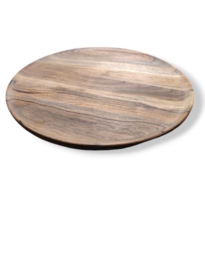 Picture of SHL WOOD ROUND PLATTER 12 1552C