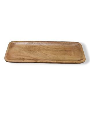 Picture of SHL WOOD RECT PLATTER ROUND EDGE 14X5 1593 B