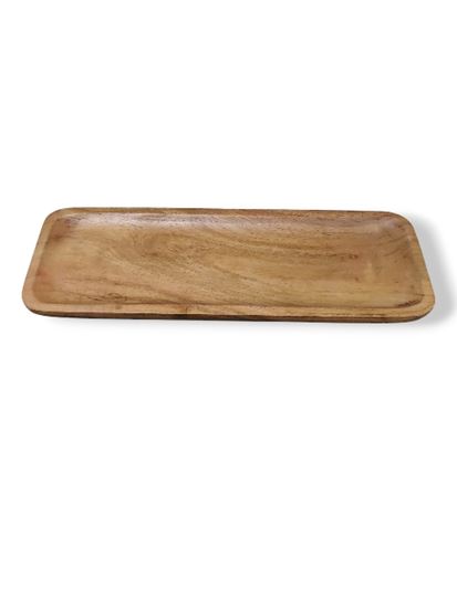Picture of SHL WOOD RECT PLATTER ROUND EDGE 14X5 1593 B
