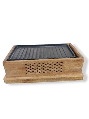 Picture of CK WOOD SNACK SERVER RECT GRILL 832