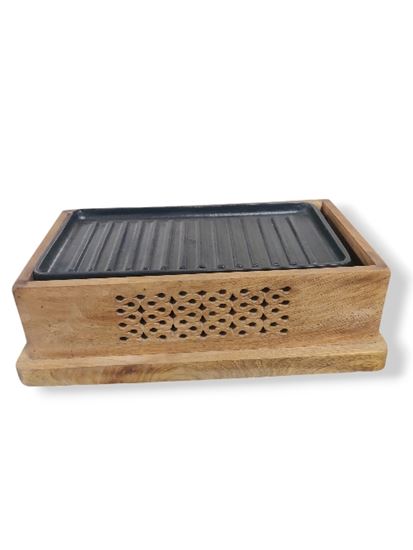 Picture of CK WOOD SNACK SERVER RECT GRILL 832