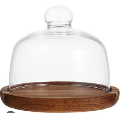 Picture of CK BELL JAR WOOD BASE 7  9009