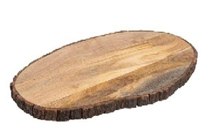 Picture of SHL WOOD BARK OVAL PLATTER 20X6 2373