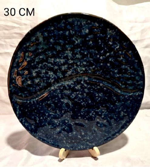 Picture of CC STUDIO BLUE PIZZA PLATE BIG 30CM