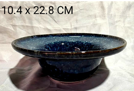 Picture of CC STUDIO BLUE PASTA PLATE BIG 22.8X10.4CM