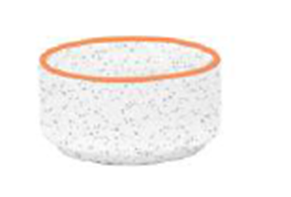 Picture of CC WHITE MATT W/LINE CHATNI DIP BOWL 6.5CM