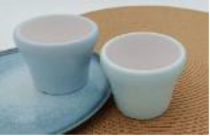 Picture of HNH ML DUAL MINT GREEN ROUND RIM KULLAD 3.2
