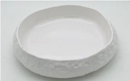 Picture of HNH ML PASTEL WHITE HEAVY NATURAL BOWL 10.5