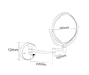 Picture of DLP MAGNIFYING MIRROR 5X - 8 (ONE SIDE BATTERY)