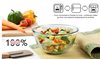 Picture of LEC GLASS NAXOS MIXING BOWL W/LID 1000ML 3072