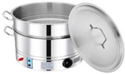 Picture of PRADEEP STEAMER W/INSERT 40CM 28L (ELECTRIC)