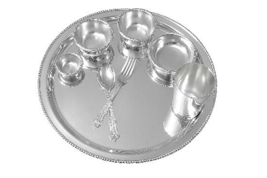 Picture of ATL SILVER THALI SET ROUND 14