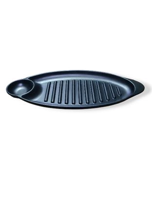 Picture of BLK DLT GRILL PLATTER OVAL SINGLE DIP 036