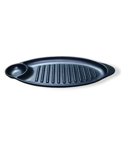 Picture of BLK DLT GRILL PLATTER OVAL SINGLE DIP 036