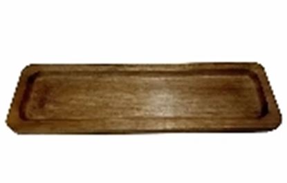 Picture of SHL WOOD RECT PLATTER ROUND EDGE 12X7 1580 B