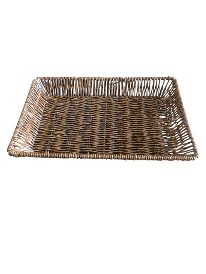 Picture of MOSC POLY BASKET RECT 30X20X4CM (ANTIQUE)