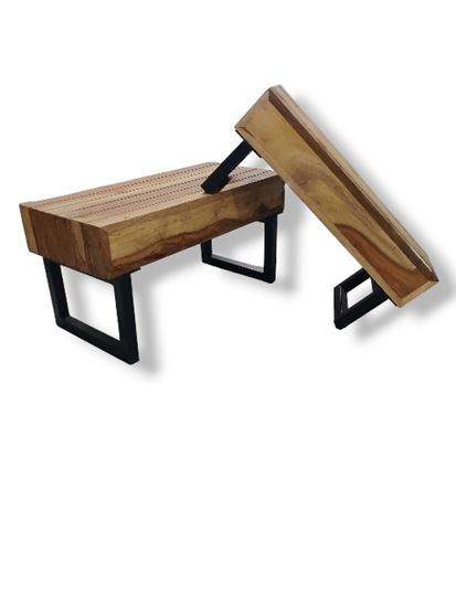 Picture of SHL WOOD RISER RECT LONG MS STAND 2P SS-1737