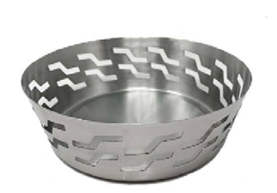 Picture of TRI BREAD BASKET ZIGZAG 19CM