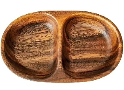 Picture of NYRS WOOD TRAY DIVIDED 30X15CM