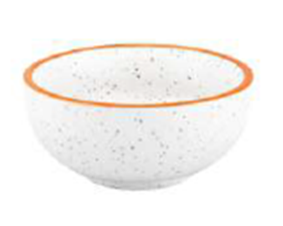 Picture of CC WHITE MATT W/LINE BOWL 12CM HALF POR