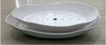 Picture of HNH ML DUAL MINT GREEN BUFFET BOWL 16