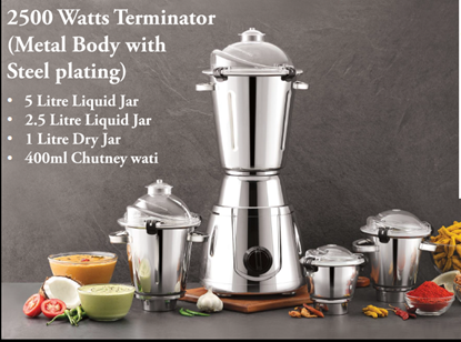 Picture of CMDO TERMINATOR 2500W SS BODY 4 JAR