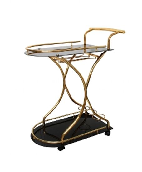 Picture of BLG SERVICE TROLLEY CART GOLD STR027