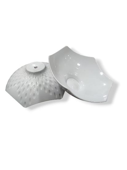 Picture of MUSKAN GOLD FISH PLATTER 14 WHITE