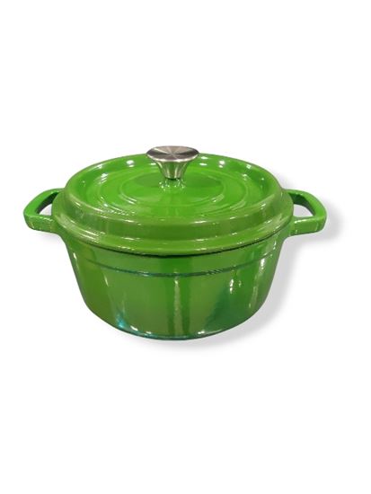 Picture of CHAFFEX CAST IRON CASSEROLE 24CM GREEN