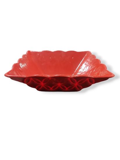 Picture of MUSKAN SQ PLATTER 9" (RED)