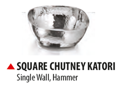 Picture of DESTELLER SQUARE CHUTNEY KATORI HAMMR 7CM