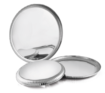 Picture of DESTELLER ROUND PLATTER JEWEL S/W MIRROR NO1 19.5CM