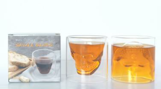 Picture of DN DW SKULL GLASS 440ML (INVERTED)