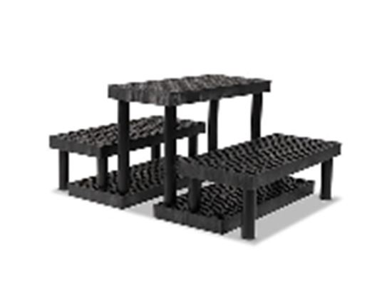 Picture of CK WOOD RISER HAMMR RECTANGLE BLACK 3P