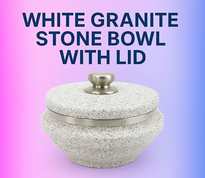 Picture of EMP SPICE STONE BOWL W/ LID 14CM 550ML