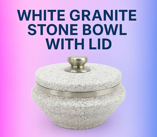 Picture of EMP SPICE STONE BOWL W/ LID 14CM 550ML