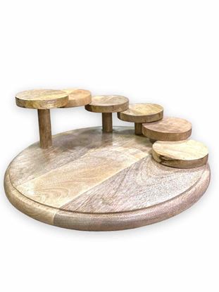 Picture of SHL WOOD CASCADING PLATTER 18 SS-1492 B