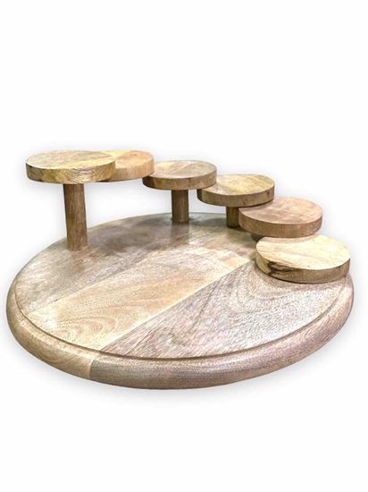 Picture of SHL WOOD CASCADING PLATTER 18 SS-1492 B