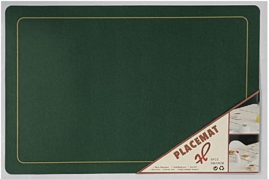 Picture of CHAFFEX TABLE MAT LEATHER - BOTTLE GREEN