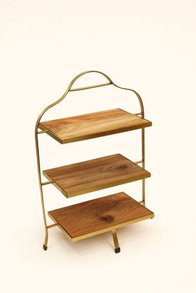 Picture of SHL WOOD MUFFIN STAND RECT 3 TIER 13X5.5X14.5"