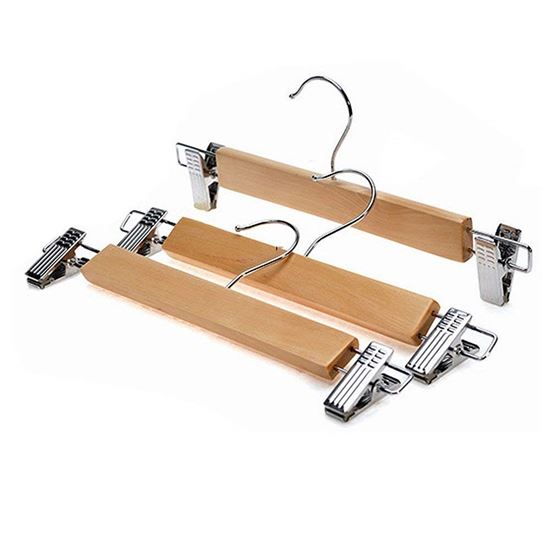 Picture of HK HANGER WOODEN SKIRT- CLIP WALNUT