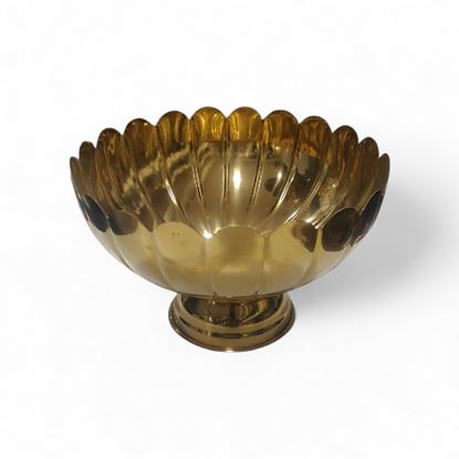 Picture of CHAFFEX BOWL FLOWER W/STAND 9 GOLD