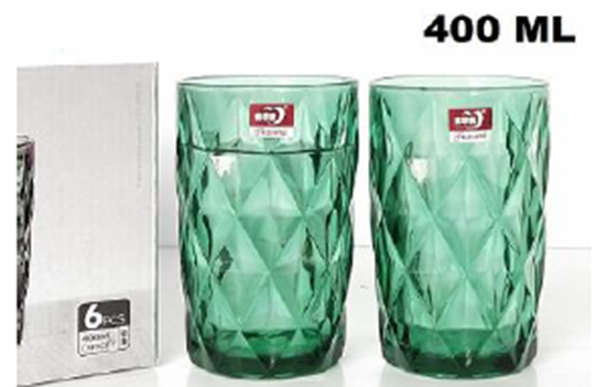 Picture of IMP COL DELI GLASS GREEN 400ML KB155