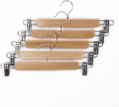 Picture of HK HANGER WOODEN SKIRT- CLIP NATURAL