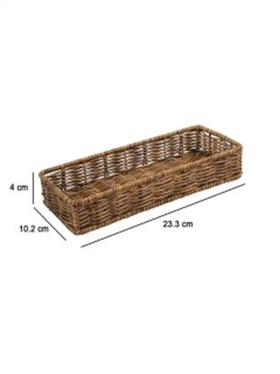Picture of MOSC POLY CUTLERY BASKET RECT 32X17X4CM (ANTIQUE)