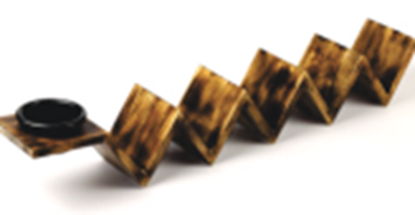 Picture of KVG TACO PLATTER TRIANGLE WITH DIP 5 SERVE HW44