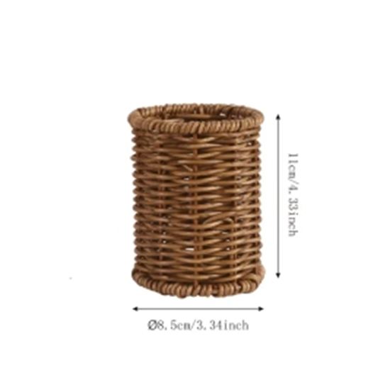 Picture of MOSC POLY CUTLERY HOLDER ROUND10.5 CM ANTIQUE