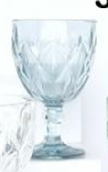 Picture of IMP COL DELI WINE GLASS BLUE 340ML KB151BN