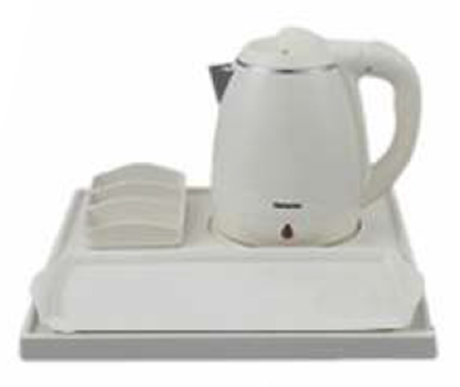 Picture of MUSKAN KETTLE TRAY SET 3P WHITE